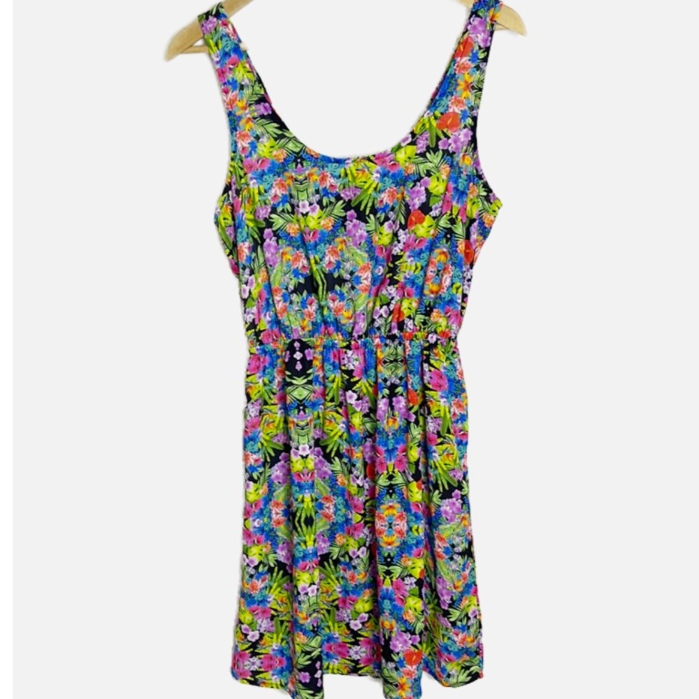 BP vibrant tropical print sundress M